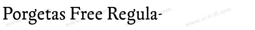 Porgetas Free Regula字体转换